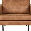 BePureHome Rodeo Fauteuil - Recycle Leer - Cognac - 85x105x86
