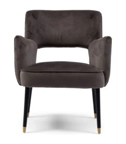 Eetstoel Laurel DAC Vel III Anthr - Polyester, Rubberhout - (LxBxH) 67.0x69.0x81.0 Cm