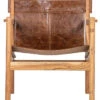 BePureHome Chill Fauteuil - Echt Leer - Bruin - 75x68x72