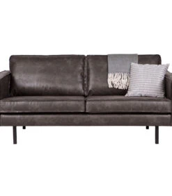 BePureHome Rodeo Bank 2-Zits - Recycle Leer - Zwart - 85x190x86 -Meubels Voor Thuis 4de4d9d602944750b06d462541bbe698