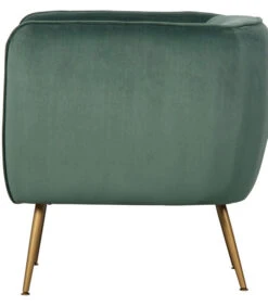 Scout Fauteuil - Velvet - Groen - 71x79x71 -Meubels Voor Thuis 509280e938914249abe6b4daa162d54b