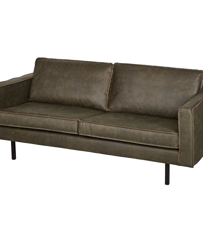 BePureHome Rodeo Bank 2-Zits - Recycle Leer - Army - 85x190x86 2 BePureHome Rodeo Bank 2-Zits - Recycle Leer - Army - 85x190x86 - Afbeelding 2