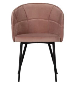 Basiclabel Dusk Eetkamerstoel - Velvet - Caramel - 82x57x53