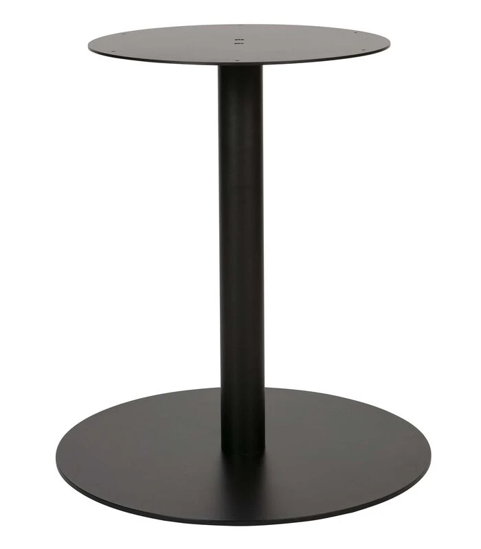 WOOOD Tablo Ronde Poot - Metaal - Zwart - 73x64x64 1 WOOOD Tablo Ronde Poot - Metaal - Zwart - 73x64x64