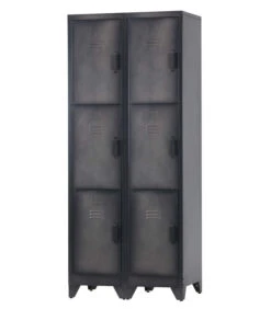 WOOOD Cas Lockerkast 3-Deurs - Metaal - Zwart - Set Van 2 5 WOOOD Cas Lockerkast 3-Deurs - Metaal - Zwart - Set Van 2 -Meubels Voor Thuis 5afba9495be543e89444afdce9de98b8