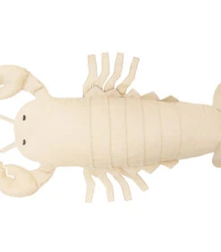 Drijvende XL-buitenpoef Kreeftvorm Raffia-effect