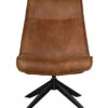 WOOOD Draaifauteuil Skyler - Kunstleer - Cognac - 94x67x85