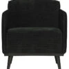 BePureHome Statement Fauteuil Met Arm - Ribstof - Graphite - 77x72x93