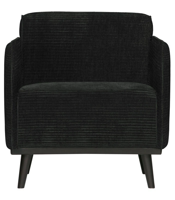 BePureHome Statement Fauteuil Met Arm - Ribstof - Graphite - 77x72x93 1 BePureHome Statement Fauteuil Met Arm - Ribstof - Graphite - 77x72x93