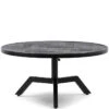 Salontafel Rond Verstelbaar 80 Cm - Kirkwood Table - Zwart