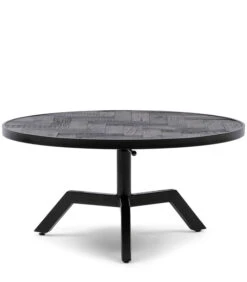 Salontafel Rond Verstelbaar 80 Cm - Kirkwood Table - Zwart