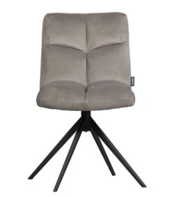 Exclusive Vinny Draaibare Eetkamerstoel - Velvet - Sepia - 80x48x45 -Meubels Voor Thuis 62ee1d7eff774edb8e9e132d1f4a21dd