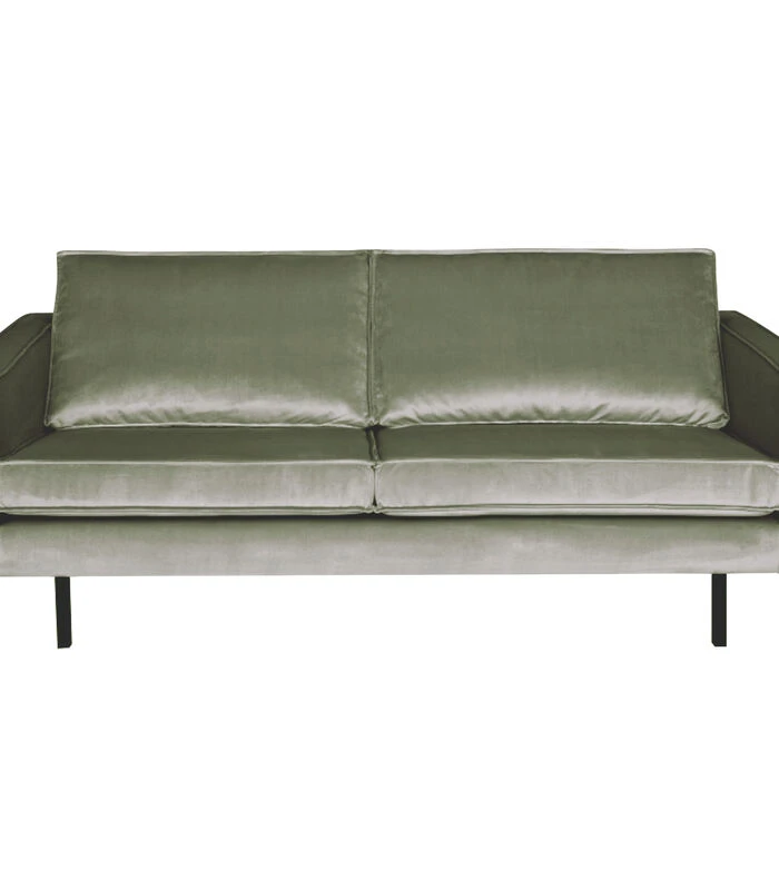 BePureHome 2,5-zits Bank Rodeo - Velvet - Khaki - 85x190x86 1 BePureHome 2,5-zits Bank Rodeo - Velvet - Khaki - 85x190x86
