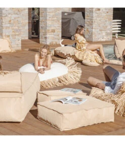 Vloerkussen Voor Buitengebruik In Raffia-effect M -Meubels Voor Thuis 66af8f18cf554d81aeb938ae55bec2ea