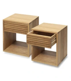 Meubels Voor Thuis 12 2 X Nachtkastje EMMA In Eikenhout