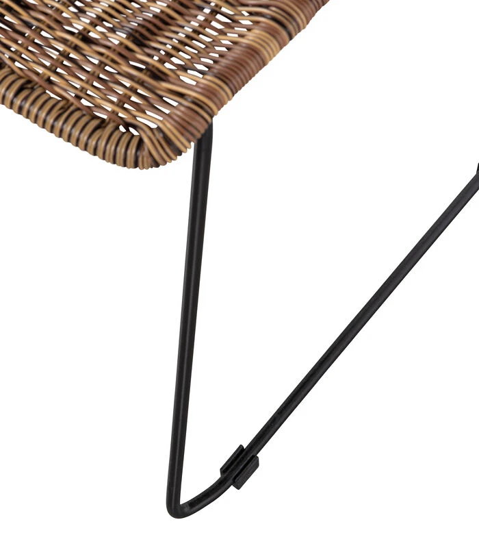 WOOOD Wings Tuinstoel - Polyester - Naturel - Set Van 2 3 WOOOD Wings Tuinstoel - Polyester - Naturel - Set Van 2 - Afbeelding 3