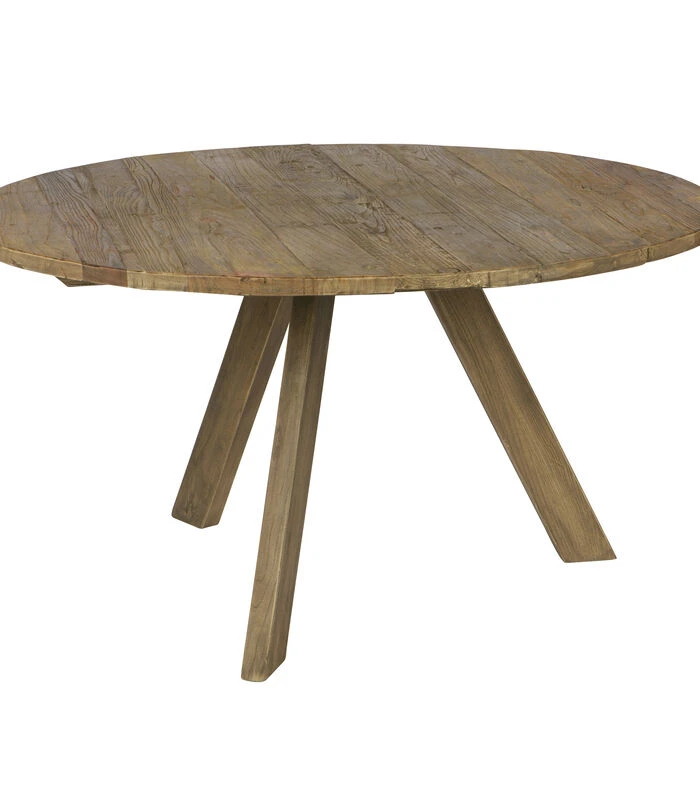 BePureHome Tondo Eettafel - Hout - Old Elm - 76x140x140 1 BePureHome Tondo Eettafel - Hout - Old Elm - 76x140x140