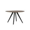 Eettafel Mimoso - Hout/Zwart - Ø120cm