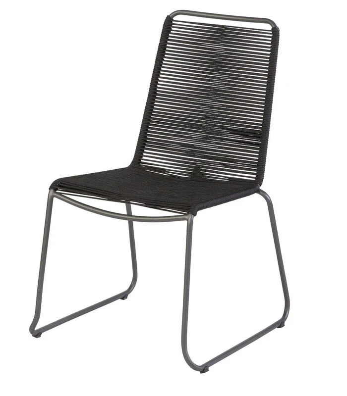 Tuinstoel Slimm - Metaal - Zwart - 88x62x52 1 Tuinstoel Slimm - Metaal - Zwart - 88x62x52