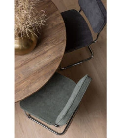 Corduroy Buisframe Stoel - Ribstof - Antraciet - Set Van 2 -Meubels Voor Thuis 713440256d354ceb862f4b734d39549a