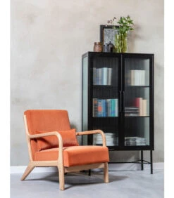 WOOOD Zion Vitrinekast Met Ribglas - Metaal - Zwart - 150x85x38 6 WOOOD Zion Vitrinekast Met Ribglas - Metaal - Zwart - 150x85x38 -Meubels Voor Thuis 72ffa1be48924205b4614ab9b981fc53