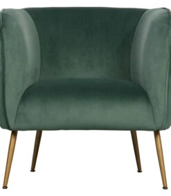 Scout Fauteuil - Velvet - Groen - 71x79x71