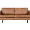 BePureHome Rodeo Bank 2-Zits - Recycle Leer - Cognac - 85x190x86