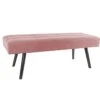 Leitmotiv Bank Explicit - Suede Look Roze - 121x41x43cm