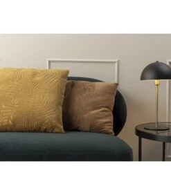 Leitmotiv Salontafel Smooth - Mat Zwart, Zwart Glas Top - 60x46cm -Meubels Voor Thuis 80b3ecc79fca48c7bfc93515603feeef