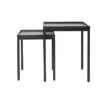 Bijzettafel Kendra - Zwart - Set