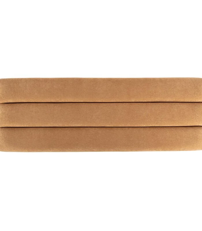 Leitmotiv Bank Explicit - Suede Look Okergeel - 121x41x43cm 4 Leitmotiv Bank Explicit - Suede Look Okergeel - 121x41x43cm - Afbeelding 4