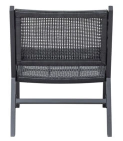 WOOOD Pem Fauteuil Met Armleuning - Aluminium - Zwart - 75x62x78 -Meubels Voor Thuis 8d9a4251b037458dbac8ff3006f2af5b