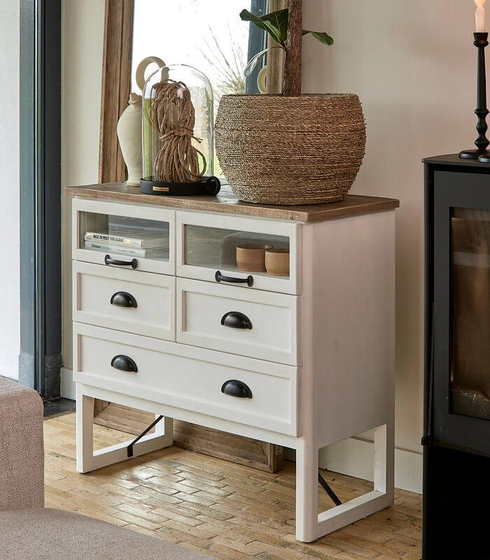 Dressoir Kasten - Bridgeville Dresser - Wit 2 Dressoir Kasten - Bridgeville Dresser - Wit - Afbeelding 2