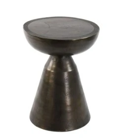 Bijzettafel Pasja - Antiek Brons - Ø39.5cm -Meubels Voor Thuis 8f1ee1bf3de748d686185108941249ed