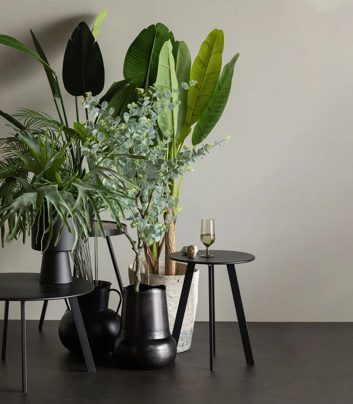 WOOOD Bijzettafel Buiten Fer - Metaal - Zwart - 49x40x40 2 WOOOD Bijzettafel Buiten Fer - Metaal - Zwart - 49x40x40 - Afbeelding 2