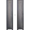 WOOOD Cas Lockerkast 1-Deurs - Metaal - Zwart - Set Van 2