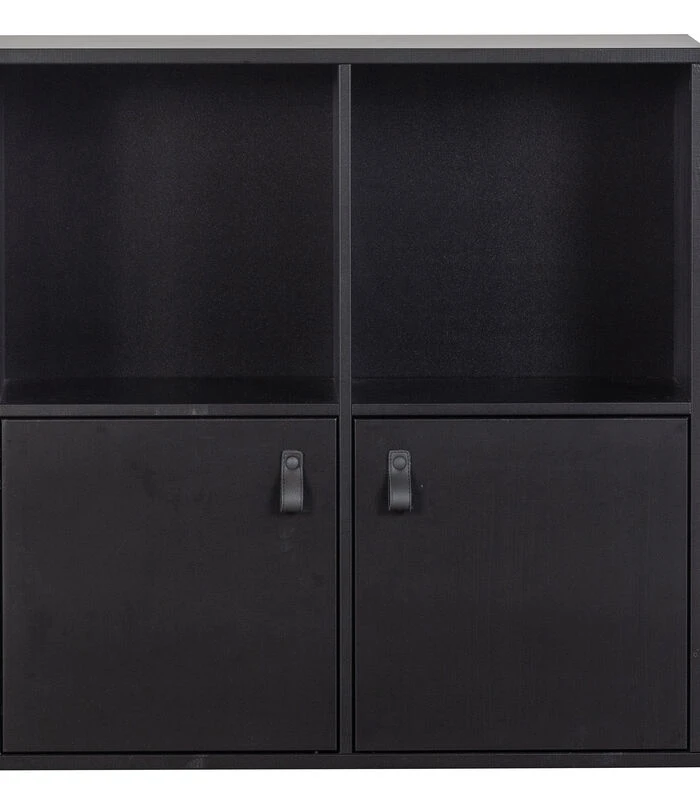 VTwonen Lower Case 4 Vakken - Grenen - Zwart - 81x81x35 2 VTwonen Lower Case 4 Vakken - Grenen - Zwart - 81x81x35 - Afbeelding 2