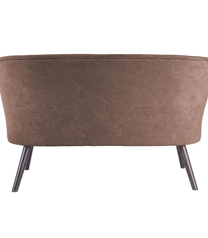 Leitmotiv Bank Explicit - Suede Look Chocolade Bruin - 128x71x74cm 5 Leitmotiv Bank Explicit - Suede Look Chocolade Bruin - 128x71x74cm - Afbeelding 5