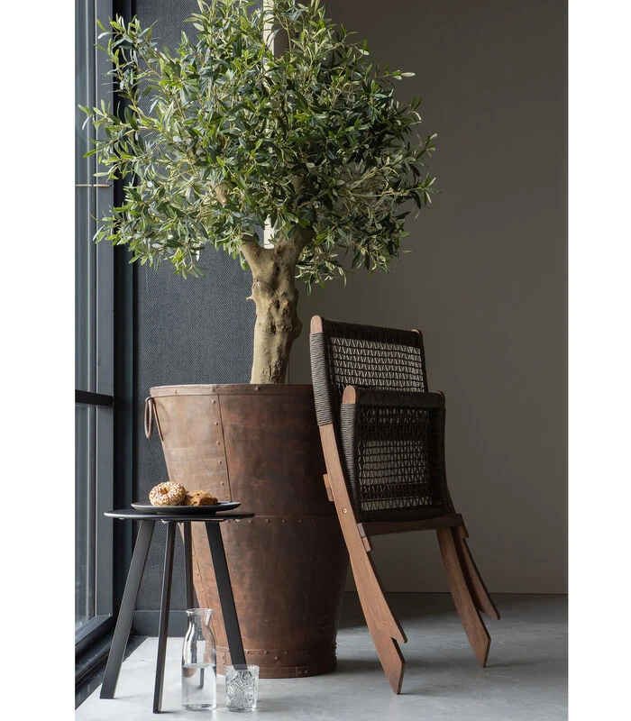 WOOOD Bijzettafel Buiten Fer - Metaal - Zwart - 49x40x40 3 WOOOD Bijzettafel Buiten Fer - Metaal - Zwart - 49x40x40 - Afbeelding 3