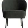 BePureHome Vogue Fauteuil - Velvet - Zwart - 69x57x70