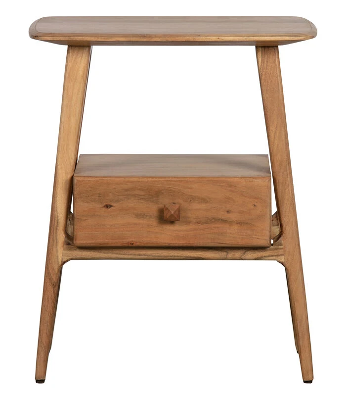 Potig Sidetable - Hout - Naturel - 60,5x50x37 1 Potig Sidetable - Hout - Naturel - 60,5x50x37