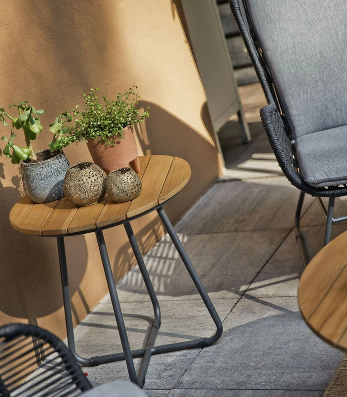 Bijzettafel Buiten Grace - Teak - Naturel - 52x50x50 3 Bijzettafel Buiten Grace - Teak - Naturel - 52x50x50 - Afbeelding 3