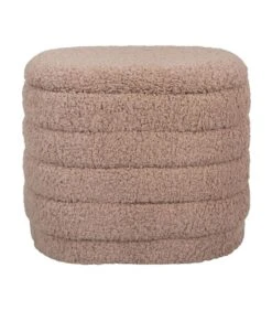 Leitmotiv Poef Cuddly - Bruin - 50x35x40 Cm