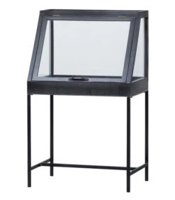 Dido Glazen Kastje - Hout - Zwart - 109x65x45