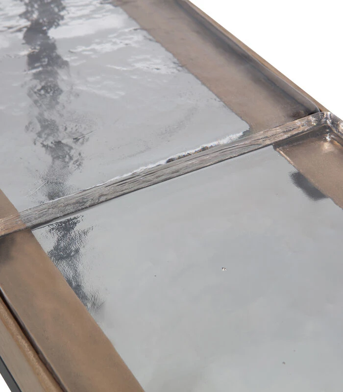 BePureHome Sunday Bijzettafel - Metaal/Glas - Zwart - 74x82x21 4 BePureHome Sunday Bijzettafel - Metaal/Glas - Zwart - 74x82x21 - Afbeelding 4