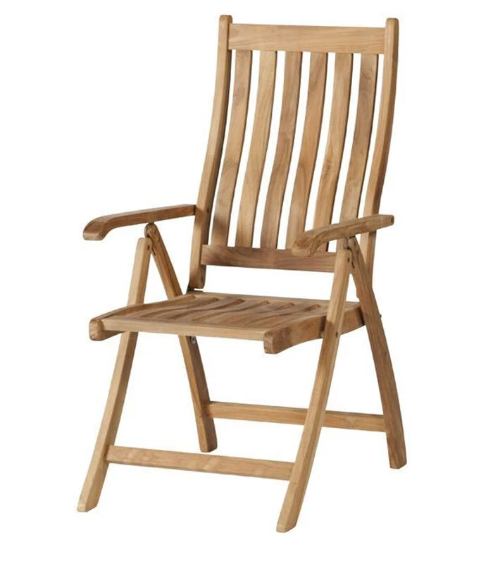 Verstelbare Tuinstoel Comfort - Teak - Naturel - 109x74x58 1 Verstelbare Tuinstoel Comfort - Teak - Naturel - 109x74x58