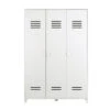 VTwonen Opberggigant Vt Locker 3-Deurs - Grenen - Wit - 186x123x40