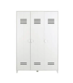 VTwonen Opberggigant Vt Locker 3-Deurs - Grenen - Wit - 186x123x40