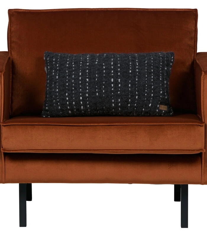 BePureHome Rodeo Fauteuil - Velvet - Roest - 85x105x86 3 BePureHome Rodeo Fauteuil - Velvet - Roest - 85x105x86 - Afbeelding 3