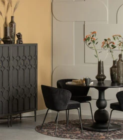 BePureHome Admit Eetkamerstoel - Fluweel - Zwart - Set Van 2 7 BePureHome Admit Eetkamerstoel - Fluweel - Zwart - Set Van 2 -Meubels Voor Thuis aba893027917430b982b19d0f0a3b3f2